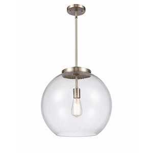 Athens - 1 Light Pendant In Industrial Style-16.38 Inches Tall and 15.75 Inches Wide