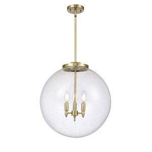 Beacon - 3 Light Stem Hung Pendant-19 Inch Tall and 18 Inch Wide - 1113562