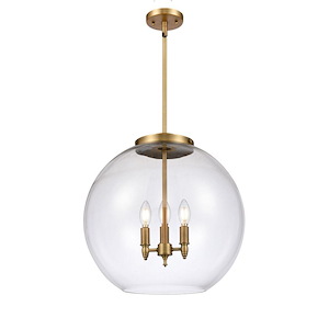 Athens - 3 Light Stem Hung Pendant-18.38 Inch Tall and 17.75 Inch Wide - 1289237