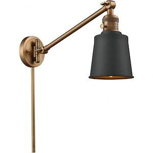 Addison - 1 Light Swing Arm Wall Sconce With Switch In Traditional Style-25 Inches Tall and 8 Inches Wide