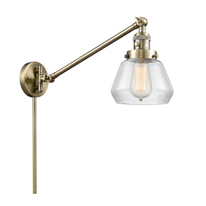 Fulton - 1 Light Swing Arm Wall Sconce In Industrial Style-25 Inches Tall and 8 Inches Wide