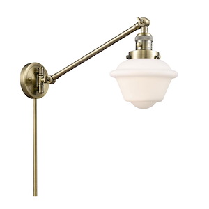 Oxford - 1 Light Swing Arm Wall Sconce In Traditional Style-25 Inches Tall and 8 Inches Wide