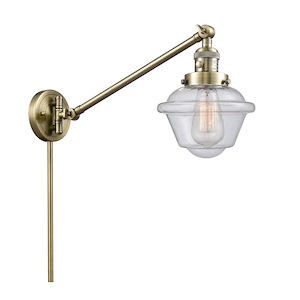 Oxford - 1 Light Swing Arm Wall Sconce In Traditional Style-25 Inches Tall and 8 Inches Wide - 1289241