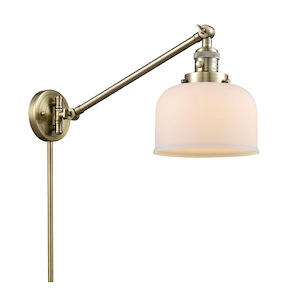 Bell - 1 Light Adjustable Swing Arm Down Wall Sconce-25 Inch Tall and 8 Inch Wide - 1289203