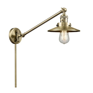 Railroad - 1 Light Swing Arm Wall Sconce In Traditional Style-25 Inches Tall and 8 Inches Wide - 1289223