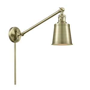 Addison - 1 Light Adjustable Swing Arm Wall Sconce-25 Inch Tall and 8 Inch Wide - 1424789