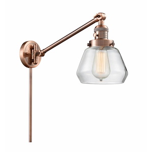 Fulton - 1 Light Swing Arm Wall Sconce In Industrial Style-25 Inches Tall and 8 Inches Wide