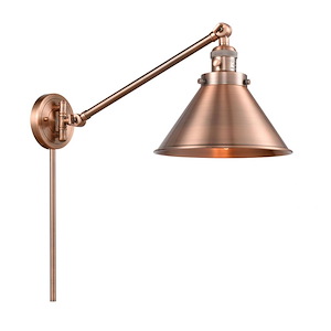 Briarcliff - 1 Light Swing Arm Wall Sconce In Traditional Style-25 Inches Tall and 10 Inches Wide