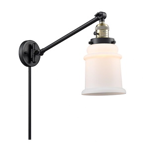 Canton - 1 Light Swing Arm Wall Sconce In Industrial Style-25 Inches Tall and 8 Inches Wide - 1289240