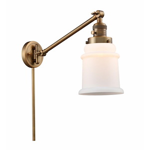 Canton - 1 Light Swing Arm Wall Sconce In Industrial Style-25 Inches Tall and 8 Inches Wide