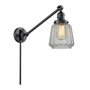 Chatham - 1 Light Swing Arm Wall Sconce In Art Deco Style-25 Inches Tall and 8 Inches Wide