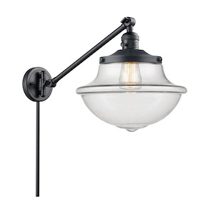 Oxford - 1 Light Adjustable Swing Arm Wall Sconce-13 Inch Tall and 11.75 Inch Wide - 1422607