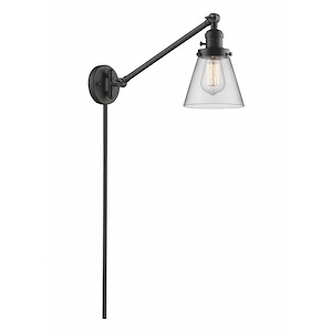 Cone - 1 Light Swing Arm Wall Sconce In Industrial Style-25 Inches Tall and 8 Inches Wide - 1289181