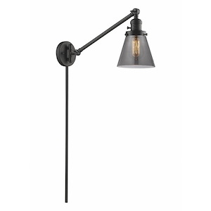 Cone - 1 Light Swing Arm Wall Sconce In Industrial Style-25 Inches Tall and 8 Inches Wide