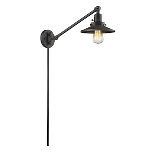 Railroad - 100W 1 LED Adjustable Swing Arm Wall Sconce-25 Inch Tall and 8 Inch Wide - 1422977