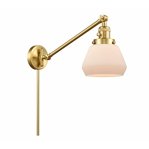 Franklin Restoration - 1 Light Fulton Swing Arm Wall Sconce In IndustrialStyle-25 Inches Tall and 8 Inches Wide