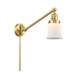 Canton - 1 Light Swing Arm Wall Sconce In Industrial Style-25 Inches Tall and 8 Inches Wide