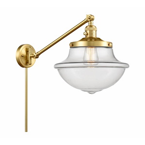 Oxford - 1 Light Swing Arm Wall Sconce In Traditional Style-13 Inches Tall and 11.75 Inches Wide