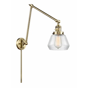 Fulton - 1 Light Double Extension Swing Arm Wall Sconce In Industrial Style-30 Inches Tall and 8 Inches Wide