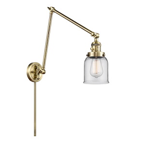 Bell - 1 Light Adjustable Swing Arm Wall Sconce-30 Inch Tall and 8 Inch Wide - 1289193