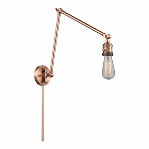 Bare Bulb - 1 Light Swing Arm Wall Sconce In Traditional Style-30 Inches Tall and 5 Inches Wide - 1325840
