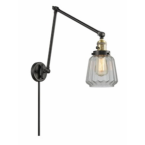 Chatham - 1 Light Double Extension Swing Arm Wall Sconce In Art Deco Style-30 Inches Tall and 8 Inches Wide - 1289183