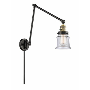 Canton - 1 Light Double Extension Swing Arm Wall Sconce In Industrial Style-30 Inches Tall and 8 Inches Wide - 1289275