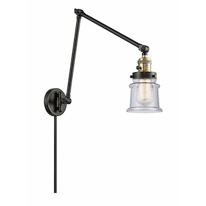 Canton - 1 Light Double Extension Swing Arm Wall Sconce In Industrial Style-30 Inches Tall and 8 Inches Wide