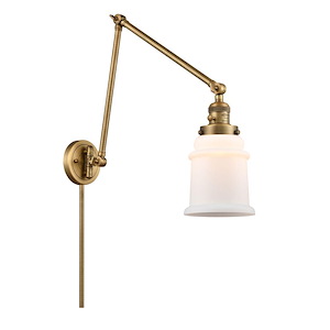 Canton - 1 Light Adjustable Swing Arm Wall Sconce-30 Inch Tall and 6 Inch Wide - 1289179