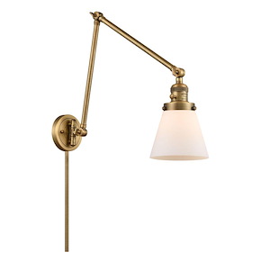 Cone - 1 Light 6" Adjustable Swing Arm Wall Sconce-30 Inch Tall and 8 Inch Wide - 1289194