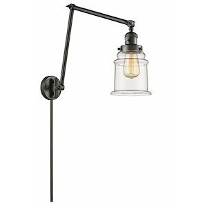 Canton - 1 Light Double Extension Swing Arm Wall Sconce In Industrial Style-30 Inches Tall and 6 Inches Wide - 1289179