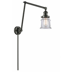 Canton - 1 Light Double Extension Swing Arm Wall Sconce In Industrial Style-30 Inches Tall and 8 Inches Wide - 1289275