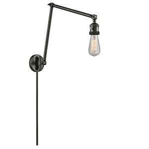 Bare Bulb - 1 Light Adjustable Swing Arm Wall Sconce-30 Inch Tall and 5 Inch Wide - 1423570