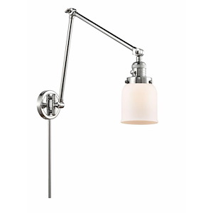 Bell - 1 Light Swing Arm Wall Sconce In Industrial Style-30 Inches Tall and 8 Inches Wide