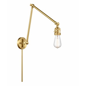 Bare Bulb - 1 Light Swing Arm Wall Sconce In Traditional Style-30 Inches Tall and 5 Inches Wide - 1289195