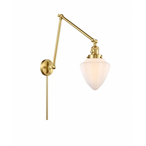 Bullet - 1 Light Double Extension Swing Arm Wall Sconce In Traditional Style-15.75 Inches Tall and 7 Inches Wide