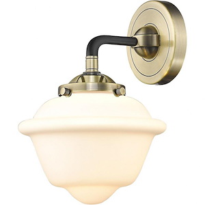 Small Oxford-1 Light Wall Sconce in Transitional Style-7.5 Inches Wide by 9 Inches High