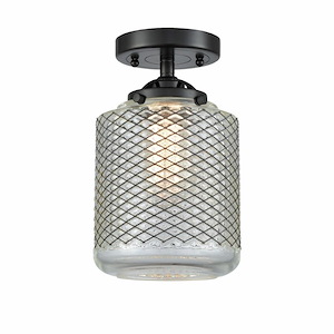 Stanton - 1 Light Semi-Flush Mount In Industrial Style-10.13 Inches Tall and 6 Inches Wide - 1325843