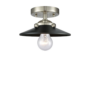 Railroad - 1 Light Semi-Flush Mount-4.38 Inch Tall and 8 Inch Wide - 1423310