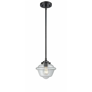 Oxford - 1 Light Stem Hung Mini Pendant In Industrial Style-7.38 Inches Tall and 7.5 Inches Wide - 1289280