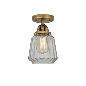 Chatham - 1 Light Semi-Flush Mount-9.25 Inch Tall and 7 Inch Wide - 1423118