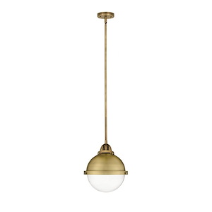 Hampden - 1 Light Stem Hung Mini Pendant In Industrial Style-11 Inches Tall and 9 Inches Wide