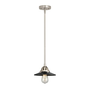 Railroad - 100W 1 LED Stem Hung Mini Pendant-4.75 Inch Tall and 8 Inch Wide - 1425249