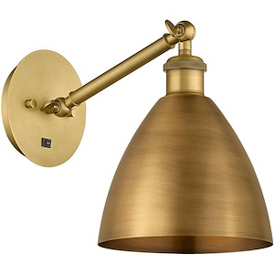 Ballston Dome - 1 Light Wall Sconce In Industrial Style-11.88 Inches Tall and 7.5 Inches Wide