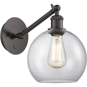 Athens - 1 Light Wall Sconce In Industrial Style-12.38 Inches Tall and 8 Inches Wide