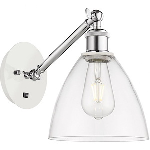 Ballston Dome - 1 Light Wall Sconce In Industrial Style-11.88 Inches Tall and 8 Inches Wide
