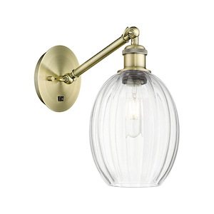 Preston - 1 Light Bulb Shade Adjustable Wall Sconce-10.75 Inch Tall and 6.25 Inch Wide - 1387641