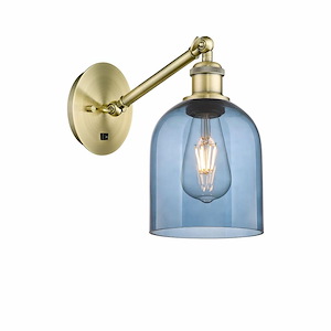 Bella - 1 Light Arm Adjusts Up and Down Wall Sconce In Industrial Style-9.5 Inches Tall and 5.5 Inches Wide