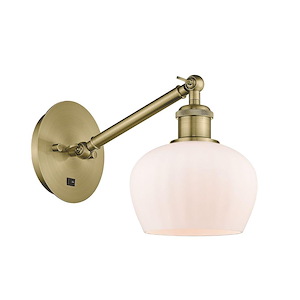 Fenton - 1 Light Adjustable Wall Sconce-7.5 Inch Tall and 6.5 Inch Wide - 1423154
