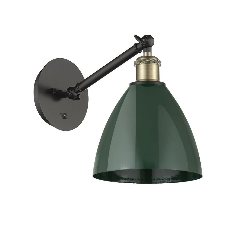 Aanwezigheid Tijdens ~ Commissie Innovations Lighting - 317-1W-PLYM-75 - Plymouth Dome - 1 Light Wall Sconce  In Industrial Style-13.25 Inches Tall and 7.5 Inches Wide
